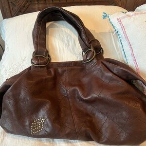 Betsey Johnson Brown Shoulder Bag